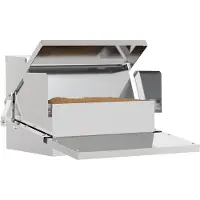 Syfax Hühnertretfeeder Silber 50 x 40 x 29 cm Verzinkter Stahl