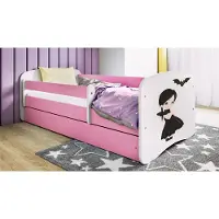 RAUMHIRSCH FURNITURE Kinderbett Jugendbett Wednesday 70x140, 80x160, 80x180 cm - Komplettset mit Matratze, Schublade & Rausfallschutz