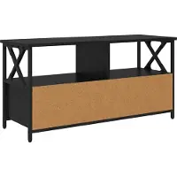 Syfax TV-Schränk mit Schubladen Schwarz Eichen-Optik 90 x 33 x 45 cm