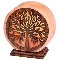 Rabalux 76009 Dekoleuchte Igdrasil, E14, Steinsalz, orange, rund, Innen, ø150mm