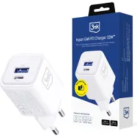 3MK Accessories - Hyper Charger PD 33W GaN QC4+ PPS AFC FCP SCP 1A1C White