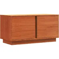 Syfax TV-Schränk Wachsbraun 80 x 35 x 40,5 cm Massives Kiefernholz