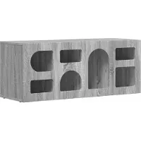 Syfax TV-Schränk ELST 100 x 35 x 40 cm Sonoma-Grau Holzwerkstoff