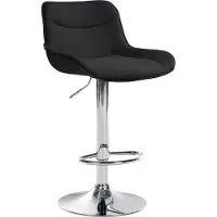 CLP Barhocker Vonore Stoff chrom - grau