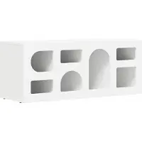 Syfax TV-Schränk Weiß 100 x 35 x 40 cm Holzwerkstoff