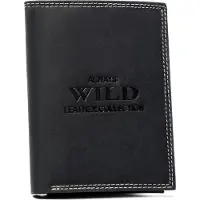 Always Wild Portemonnaie aus Leder für Männer Savenaca schwarz One size