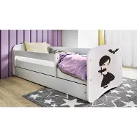 RAUMHIRSCH FURNITURE Kinderbett Jugendbett Wednesday 70x140, 80x160, 80x180 cm - Komplettset mit Schublade & Rausfallschutz