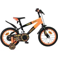 Volare Strike Kinderfahrrad - Jungen - 14 Zoll - Schwarz Orange
