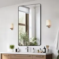 StarTech.com Rechteckiger Badezimmerspiegel - VEVRO Schminkspiegel 915x610x25mm - Wandspiegel für moderne Badezimmer -