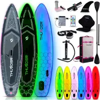 Thunder Mossa Stand Up Paddle Board LED RGB 320 x 75 x 15 cm 150 kg