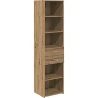 Syfax Highboard Artisan-Eiche 45 x 42,5 x 185 cm Holzwerkstoff