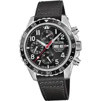 Festina Herrenuhr Swiss Made Armbanduhr Leder schwarz D2UF20056/3