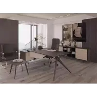 AEA Büro Set Luxus Möbel Eckschreibtisch Couchtisch Sideboard Set 3tlg Modern