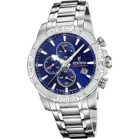 Festina Herrenuhr Timeless Chronograph Armbanduhr Edelstahl silber D2UF20704/2
