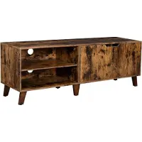 Vasagle TV-Schrank, TV-Tisch mit 2 Türen, TV-Regal für TV-Geräte bis 60 Zoll, TV-Schrank mit verstellbaren Einlegeböden, für Wohn-, Ess- und