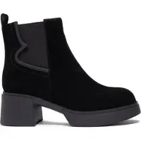 Artiker Schwarze Damenschuhe mit 6 cm Absatzhöhe und breitem Absatz im klassisch-modernen Design