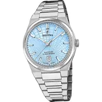Festina Herrenuhr Swiss Made Armbanduhr Edelstahl silber D2UF20051/3