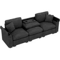 OKWISH okwishTV-Lowboard Schwarz 160cm mit zwei Schiebetüren und zwei Schubladen,TV-Schrank mit eine erhöhte Lippe,TV-Sideboard Holzfarbe auf Zwei Laminate