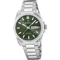 Festina Herrenuhr Swiss Made Armbanduhr Edelstahl silber D2UF20073/4