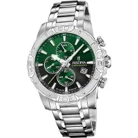 Festina Herrenuhr Timeless Chronograph Armbanduhr Edelstahl silber D2UF20704/5