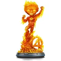 Iron Studios Fantastic Four Human Torch Mini Co Pvc-figur 21 Cm Orange Orange One Size