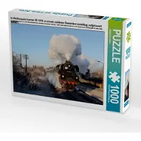 CALVENDO In Weißwasser konnte 35 1019 an einem schönen Dezembervormittag aufgelauert werden. 1000 Teile Puzzle quer 640x480mm, Schumann Stefan; 7441789