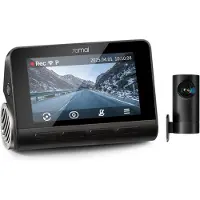 70mai Autokamera DVR Dual-Kanal A810S+Heckscheibenkamera RC24, Auflösung 4K, IPS-Bildschirm 3", Sensor Sony Starvis 2, Superkondensator, 146 FOV, ADAS, GPS, HDR, Nachtsicht, Wi-Fi