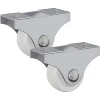 Syfax Bockrolle 2 pcs Weiß 42 x 11,5 x 29 mm Eisen