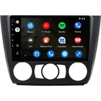AWESAFE Android Autoradio 9 Zoll 128GB für BMW 1er E81 E82 E87 E88 (2004–2013) mit CarPlay & Android Auto Navigation & Bluetooth – Manuelle Klima