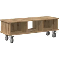 Syfax TV-Ständer Artisan-Eiche 100 x 35 x 35 cm Holzwerkstoff