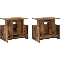 Syfax TV-Ständer 2 pcs Altholz 50 x 35 x 45 cm Holzwerkstoff