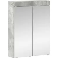 Syfax Badezimmerspiegelschrank TULUM Beton Grau 60 x 16,5 x 78 cm
