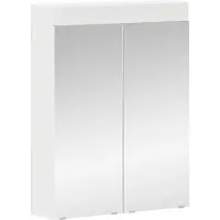 Syfax Badezimmerspiegelschrank mit Regal TULUM Weiß 60 x 16,5 x 78 cm
