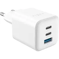 FIXED Netzladegerät GaN 1x USB-A 2x USB-C PD 3.0, 65W, QC 4.0, AFC, FCP, SCP, Kompakt, Mini PD 65 GaN Charger, Weiß