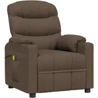 Syfax Massagesessel Braun Stoff