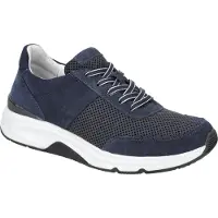Gabor ROLLINGSOFT Damenschuhe - sportliche Schnür- Halbschuhe blau Freizeit NEU