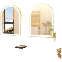OEM Badezimmerspiegel, LED-Hintergrundbeleuchtung, Anti-Beschlag-Funktion, Gold