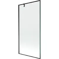 Mexen Next Badewannenfaltwand 1-flügelig 90 x 150 cm, schwarzer Rahmen, schwarz - 895-090-000-00-70-70