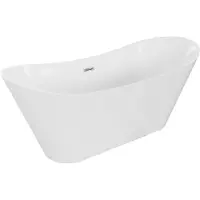 Mexen Celia freistehende Badewanne 170 x 75 cm, weiß, chrom Überlauf - 52331707500-01