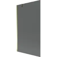 Mexen Next Duschwand 1-flügelig 100 x 150 cm, Graphit, Gold - 895-100-000-00-40-50