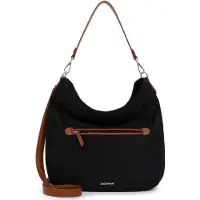 Emily & Noah Beuteltasche "Beutel E&N Jarina", Damen, Gr. B/H/T: 30cm x 30cm x 8cm 0, schwarz (schwarz 100), Polyester, Taschen Beuteltasche