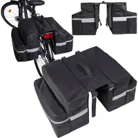 Fit4Med | Elektro Tasche - Schwarz - 26l - 35x12x30 Cm - Reflektierende Elemente - Doppelte Komoren
