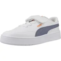 Puma COURT CLASSIC CLEAN Herren Sneaker in Weiß, sportlicher und bequemer Freizeitschuh