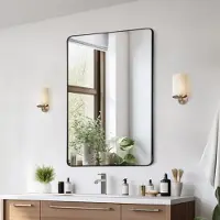 StarTech.com Rechteckiger Wandspiegel VEVRO - Schminkspiegel 1016x762x25mm - Hochwertiger Badezimmerspiegel - Elegantes Design für jedes Badezimmer