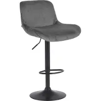 CLP Barhocker Solon Schwarz Samt - creme