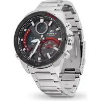 Casio Uhr ECB-900DB-1AER, 51,5mm, Bluetooth Smart, Solarbetrieb, Edelstahl, Schwarz