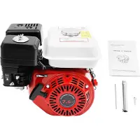 StarTech.com Benzinmotor - 4-Takt OHV 212 cm³ luftgekühlt - 7,5 PS 3000 W - 3600 U/min - 20 mm Kurbelwelle - Seilzugstart - Ölstandsschutz - 3 l Tank - Rot