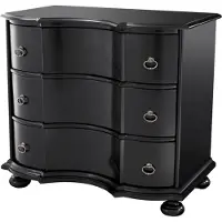 Casa Padrino Luxus Kommode mit 3 Schubladen Schwarz / Antik Messing 94 x 60 x H. 87 cm - Luxus Qualität
