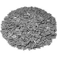 LEGO 1x2 Fliesen mit 1 Noppe und Rille Jumper Plate Hellgrau - 15573 NEU! Menge 100x