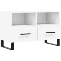 Syfax TV-Schrank Weiß 80x36x50 cm Holzwerkstoff